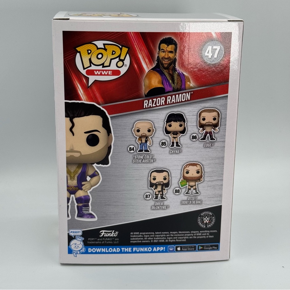 Funko Pop WWE Razor Ramon #47 GameStop Exclusive New - Picture 3 of 7
